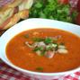 Tomato soup with beans