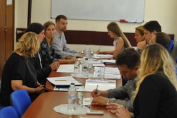 Meeting with representatives of the International Center for Migration Policy Development