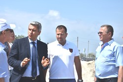 Outgoing meeting on the progress of work on the reconstruction of the connecting channel between the Tiligulsky estuary and the Black Sea
