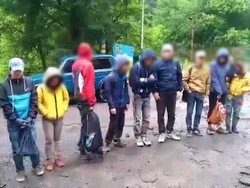 A large group of illegal immigrants from Vietnam was detained on the Ukrainian border